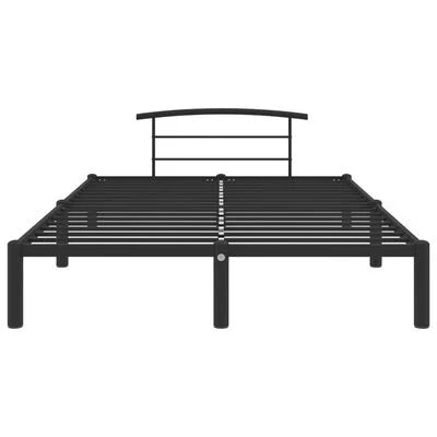 Cadre de lit Noir Métal 140x200 cm