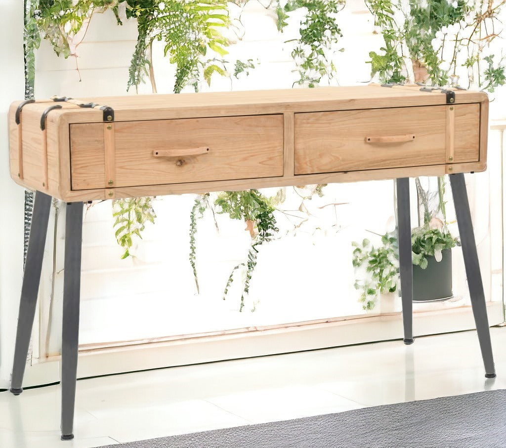 Console Coffre - Bois Massif