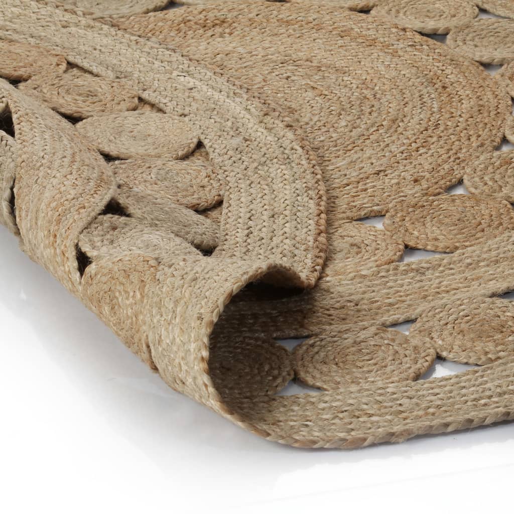 Tapis Rond - Design jute Naturel