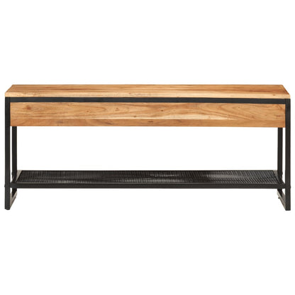 Banc Chaussure - Bois Massif Acacia & Fer