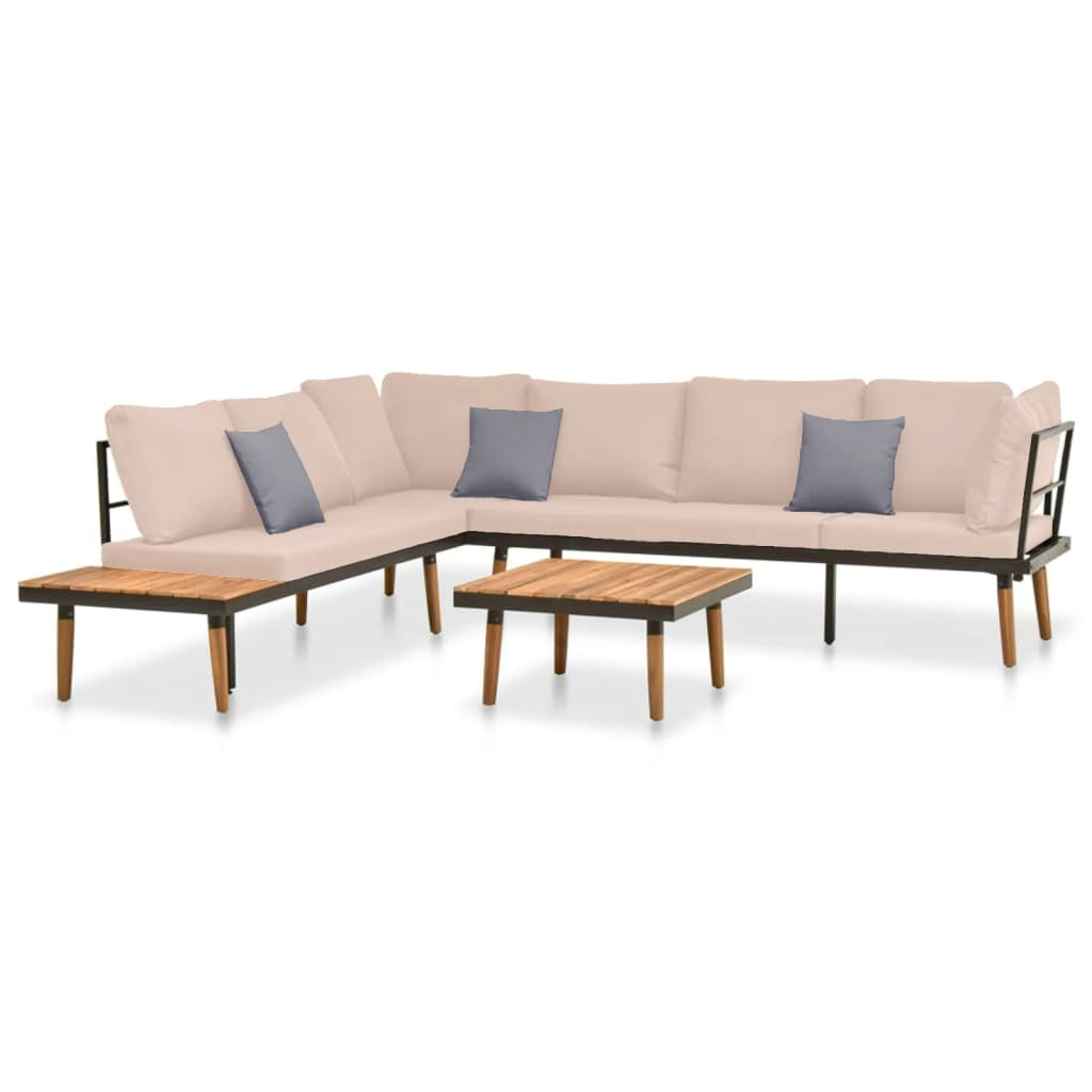 Salon de Jardin - Cappuccino Sofa Acacia